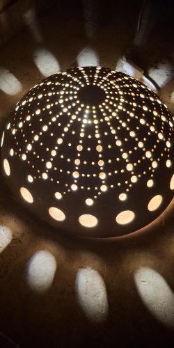 Lampe calebasse soleil