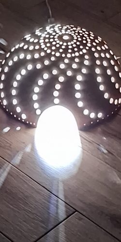 Luminaire calebasse spirale igloo