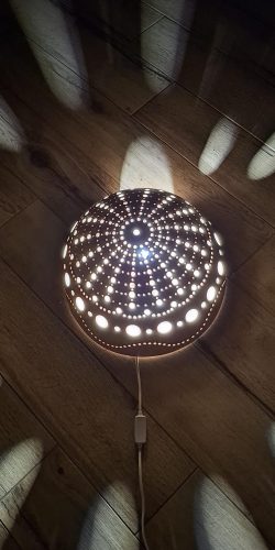 Luminaire calebasse soucoupe igloo